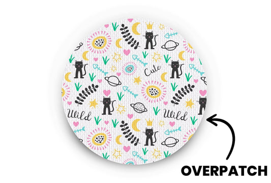 Space Cats Patch - Overpatches for Single diabetes supplies and insulin pumps