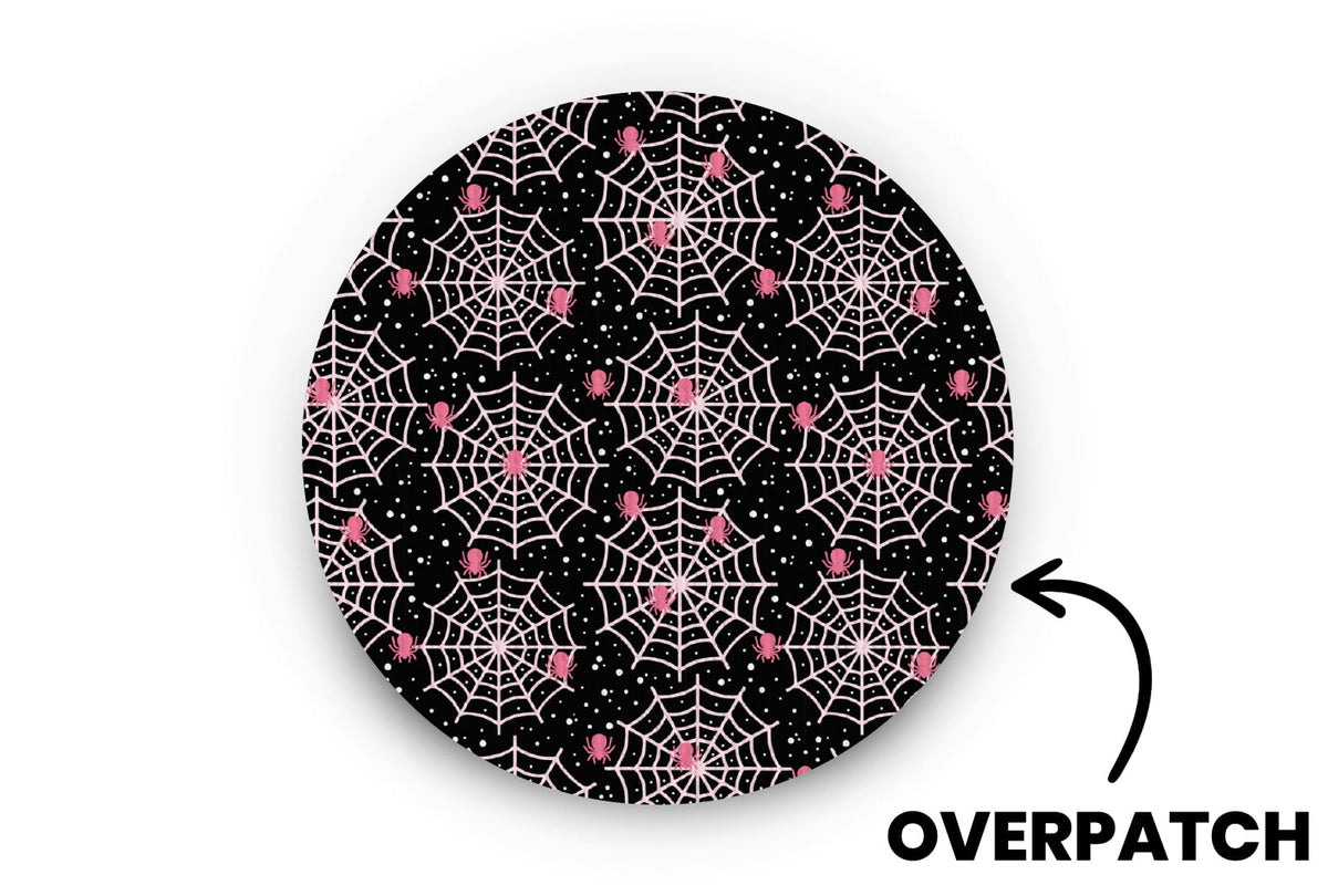 Sparkling Spider Web Patch - Overpatches for Single diabetes supplies and insulin pumps