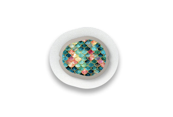 Sparkly Scales Sticker for Dexcom G7 diabetes supplies and insulin pumps