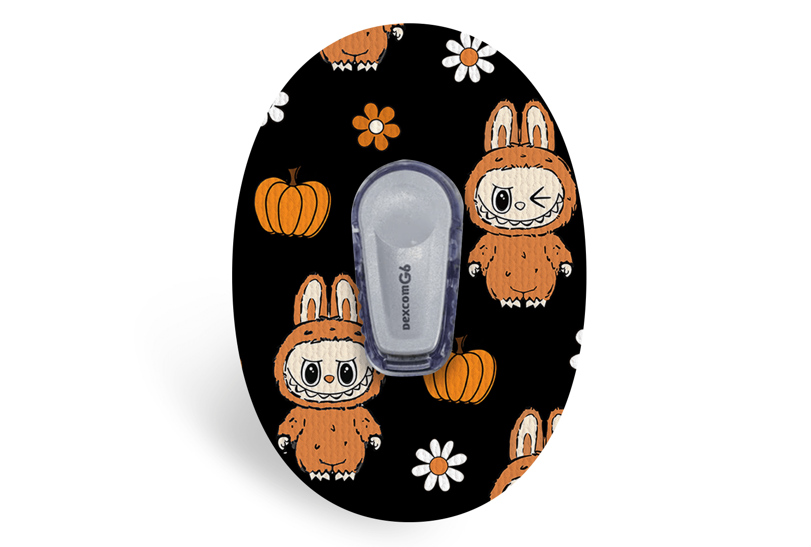 Spooky Labubu Patch for Dexcom G6 / One diabetes supplies and insulin pumps