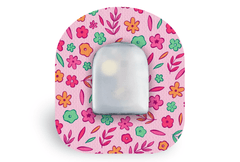 Spring Doodle Patch for Omnipod diabetes supplies and insulin pumps