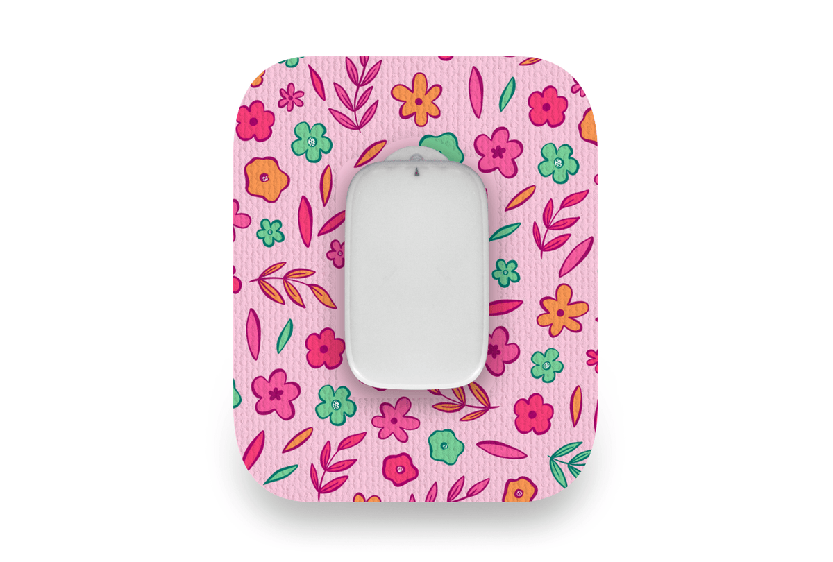 Spring Doodle Patch - Medtrum CGM for Single diabetes supplies and insulin pumps