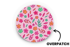 Spring Doodle Patch - Overpatches for Single diabetes supplies and insulin pumps