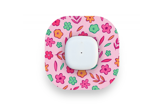 Spring Doodle Patch - Simplera for Single diabetes supplies and insulin pumps