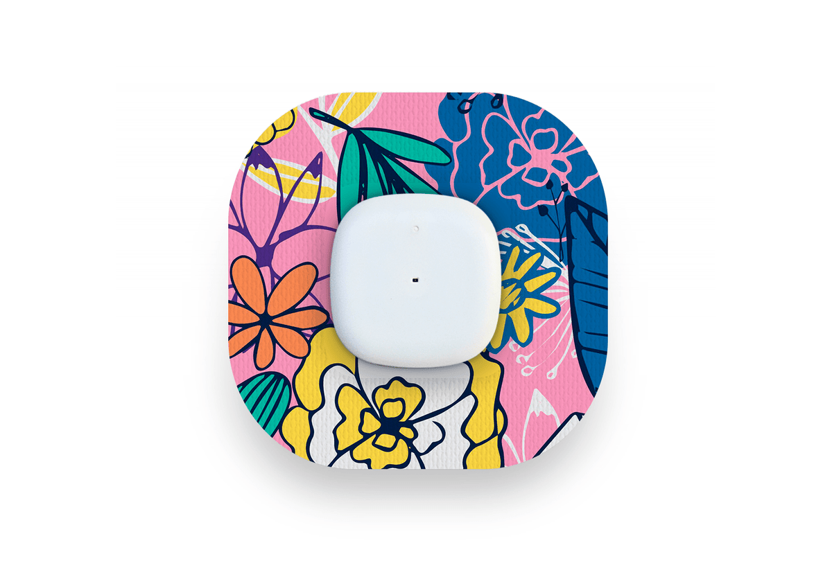 Springtime Bloom Patch for Medtrum CGM diabetes supplies and insulin pumps