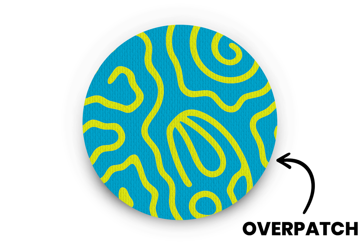 Squiggly Patch for Generic Overpatch diabetes supplies and insulin pumps