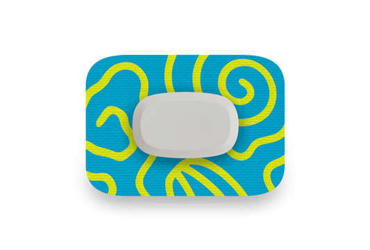 Squiggly Patch - GlucoRX Aidex for Single diabetes supplies and insulin pumps