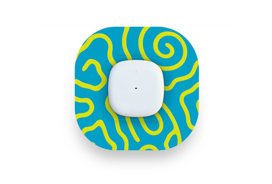 Squiggly Patch - Simplera for Single diabetes supplies and insulin pumps