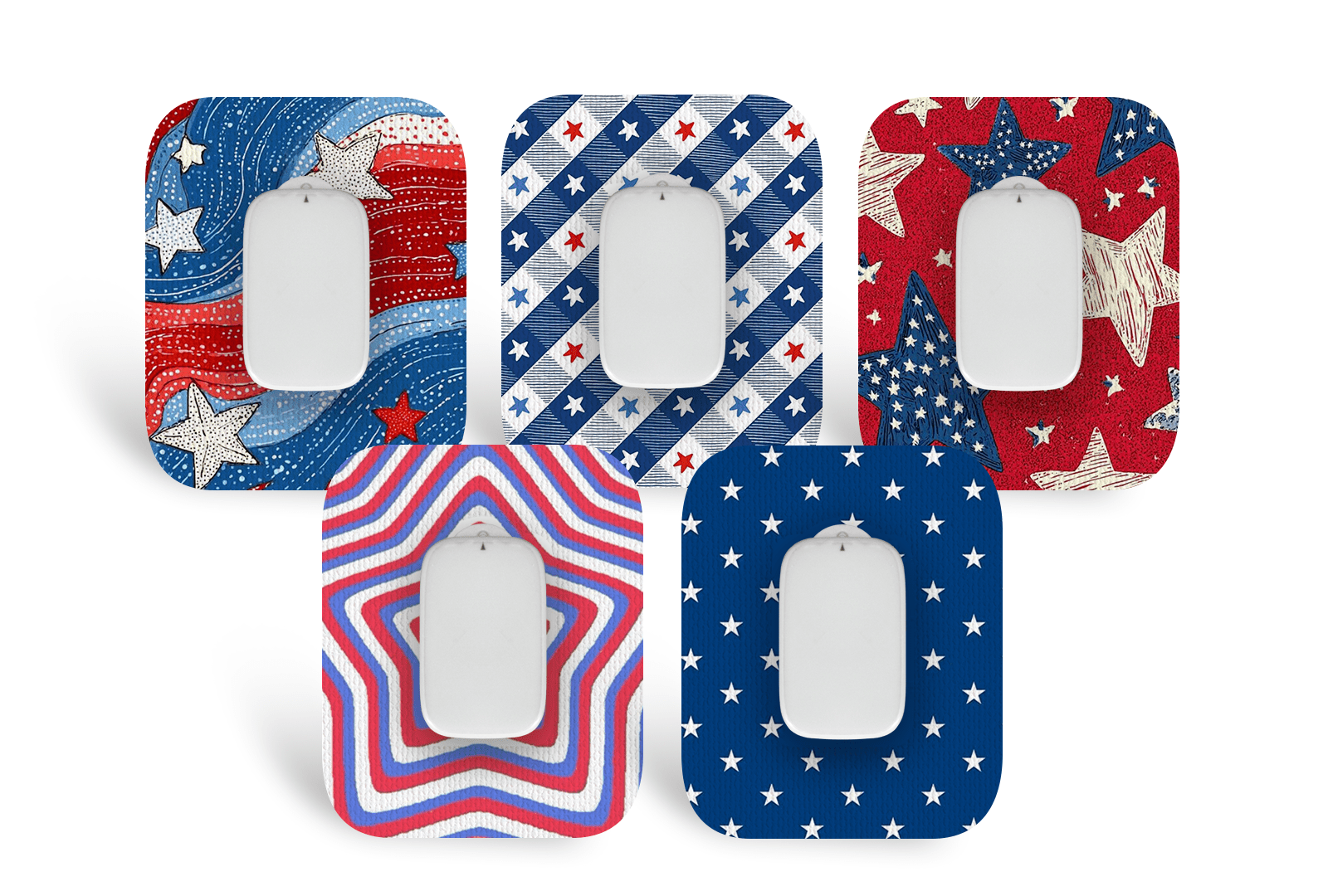 Stars Patch Pack for TouchCare® Nano CGM diabetes supplies and insulin pumps
