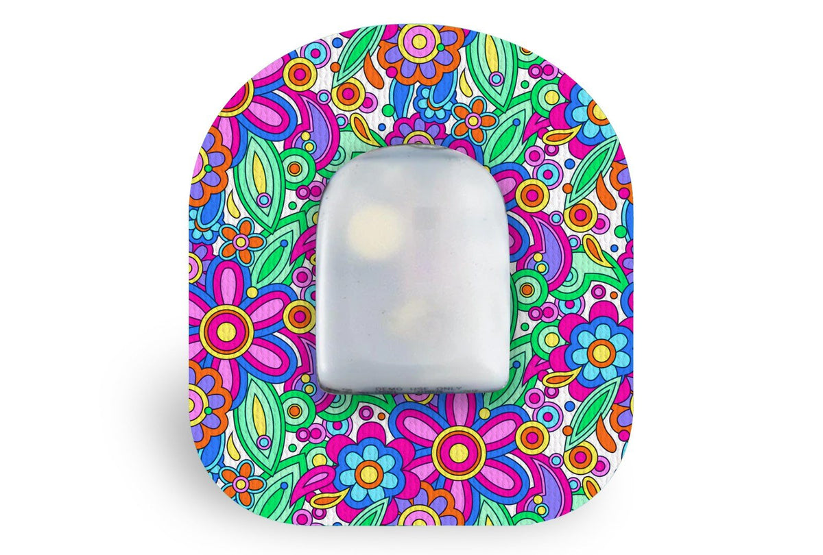 Stay Groovy Patch - Omnipod for Single diabetes supplies and insulin pumps
