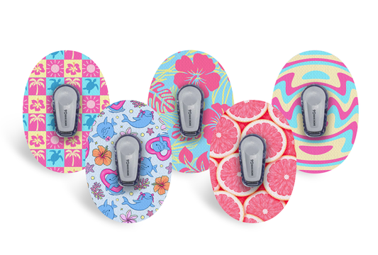 Summer Party Patch Pack for Dexcom G6 / One diabetes supplies and insulin pumps