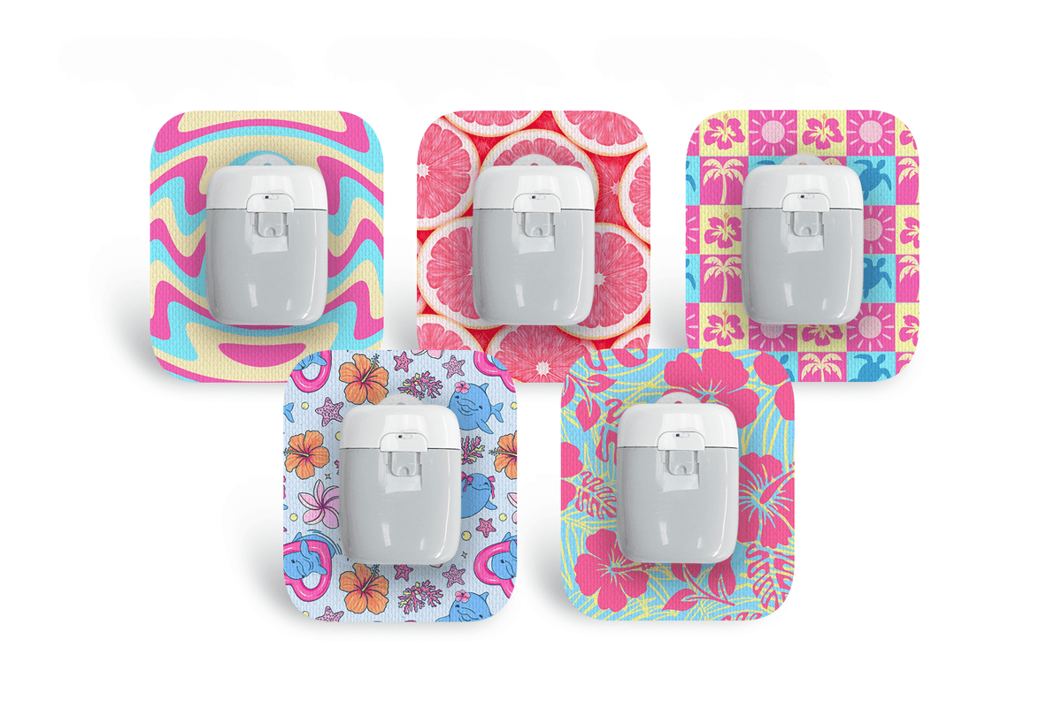 Summer Party Patch Pack for Medtrum Pump diabetes supplies and insulin pumps