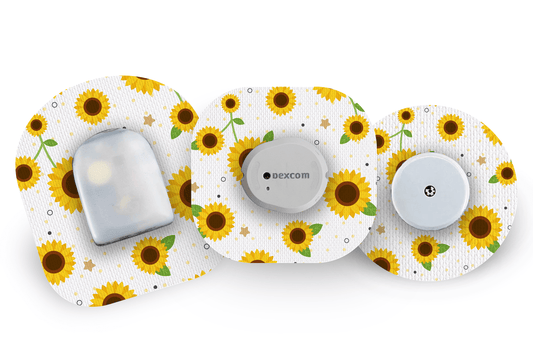Sunflower Patch - 20 Pack for Freestyle Libre 2 diabetes supplies and insulin pumps