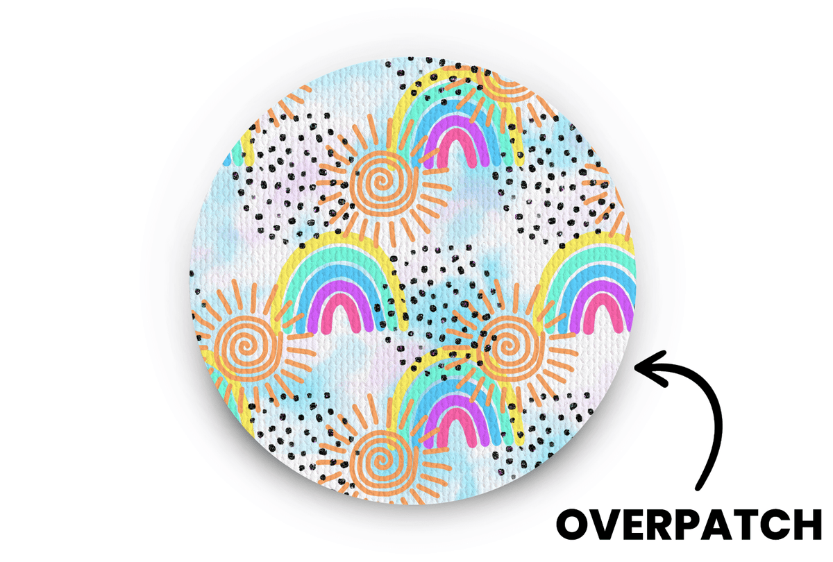 Sunshine & Rainbows Patch - Overpatches for Single diabetes supplies and insulin pumps