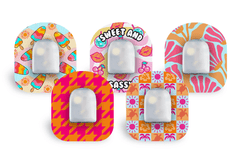 Sweet and Sassy Patch Pack for Omnipod diabetes supplies and insulin pumps
