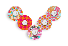 Sweet and Sassy Patch Pack for Libre 3 diabetes supplies and insulin pumps