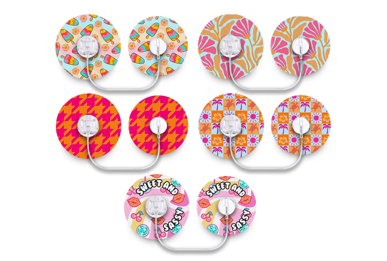 Sweet and Sassy Patch Pack for Minimed Sure - T diabetes supplies and insulin pumps