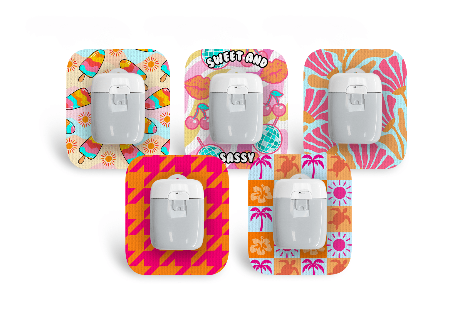 Sweet and Sassy Patch Pack for Medtrum Pump diabetes supplies and insulin pumps