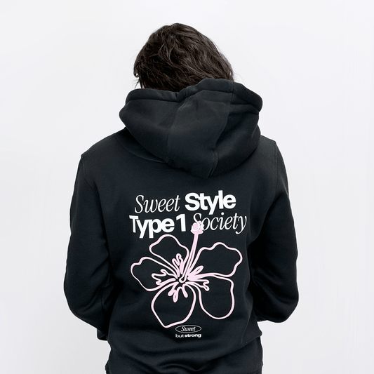 Sweet Style Hoodie for Black diabetes supplies and insulin pumps
