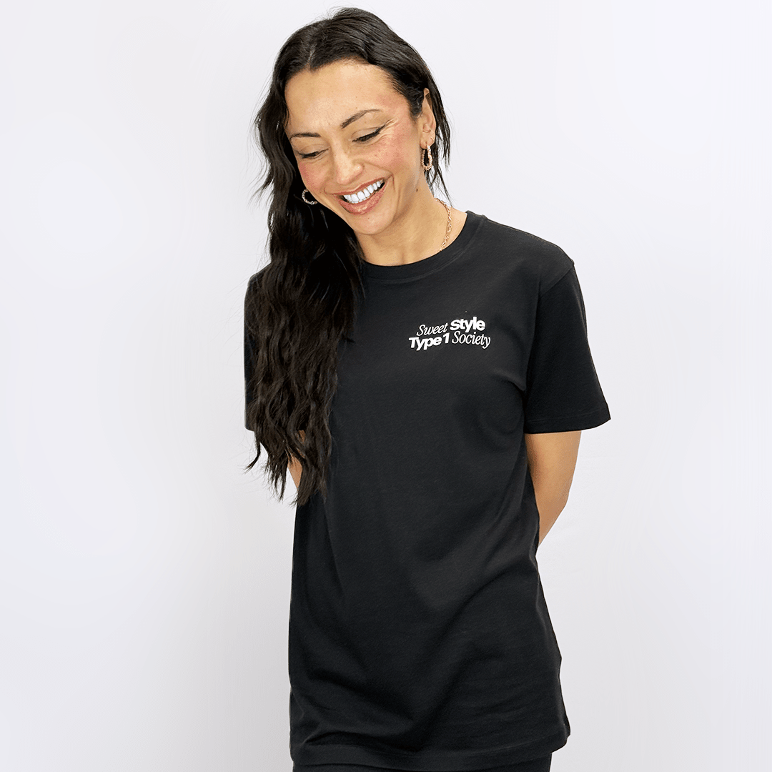 Sweet Style T-Shirt for Black diabetes supplies and insulin pumps