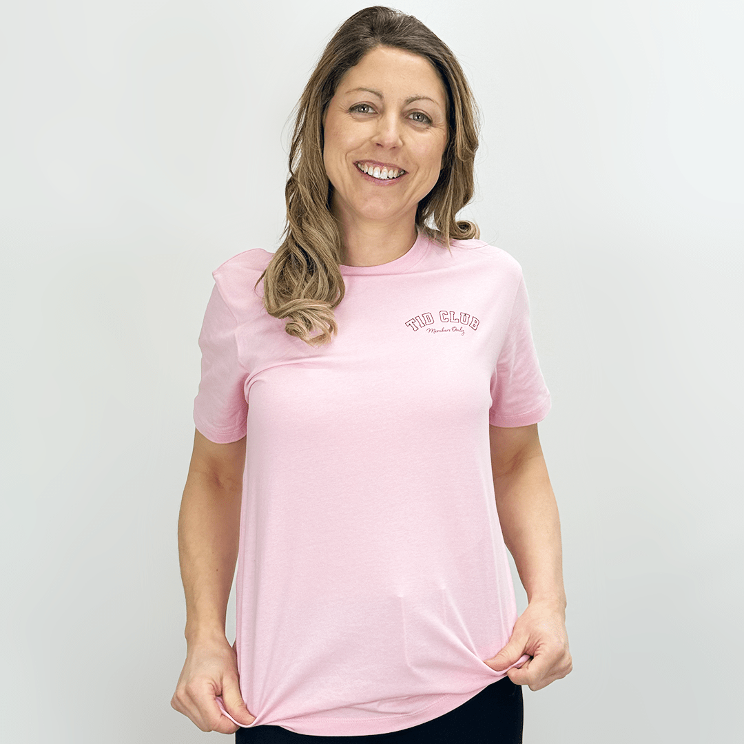 T1D Club T-Shirt for Pink diabetes supplies and insulin pumps