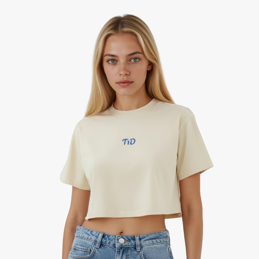 T1D Crop T-Shirt for Black diabetes supplies and insulin pumps