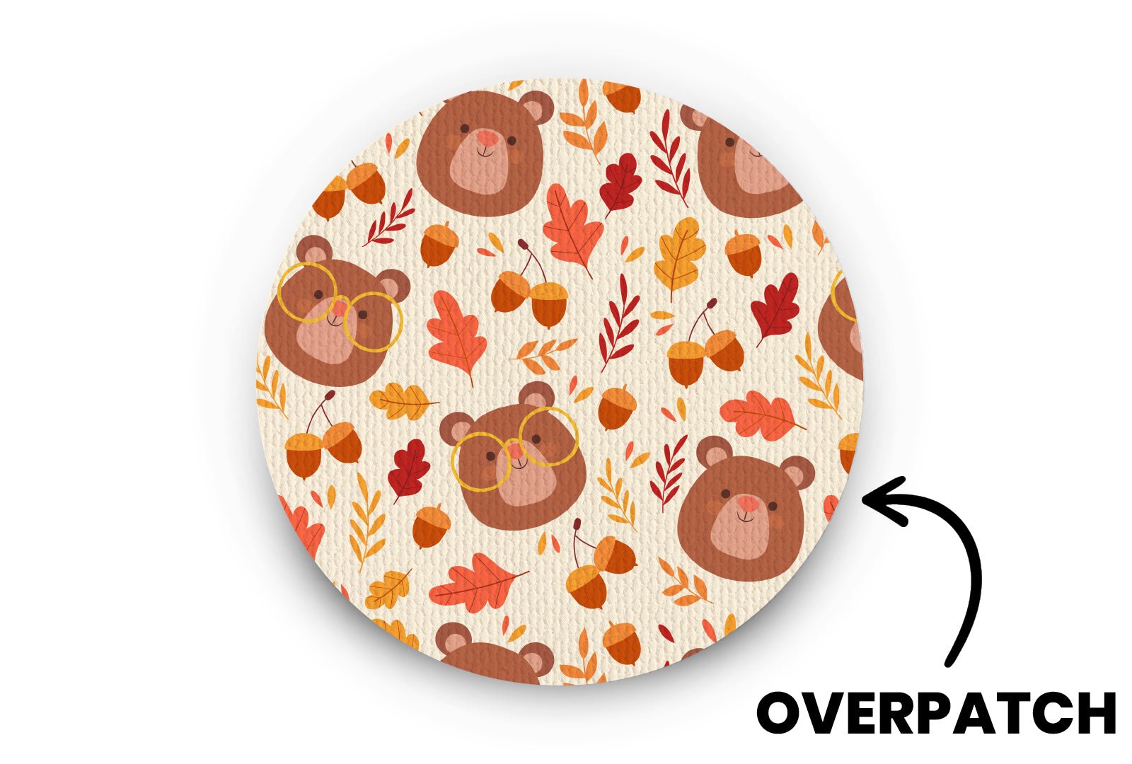 Teddy Bear Patch - Overpatches for Single diabetes supplies and insulin pumps