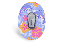 Tropical Dolphins Patch - Dexcom G6 / One for Single diabetes supplies and insulin pumps