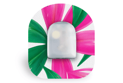 Tropical Leaves Patch for Omnipod diabetes supplies and insulin pumps