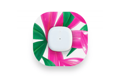 Tropical Leaves Patch for Simplera diabetes supplies and insulin pumps