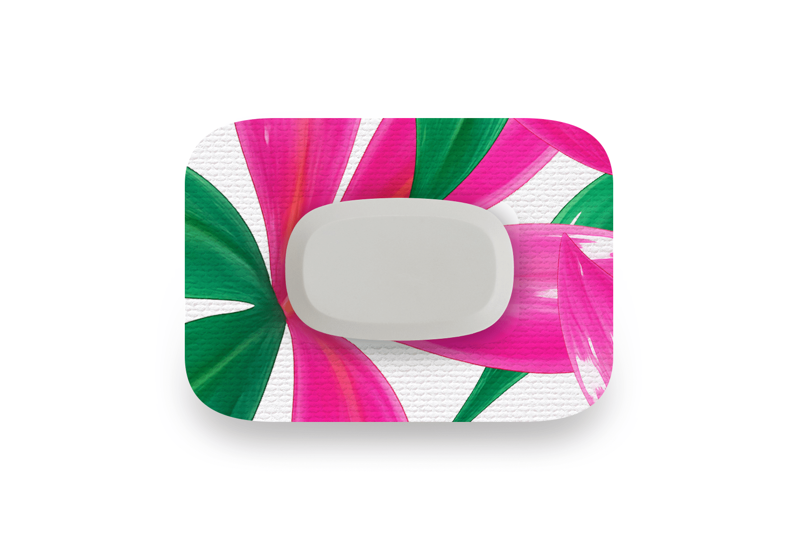 Tropical Leaves Patch for GlucoRX Aidex diabetes supplies and insulin pumps