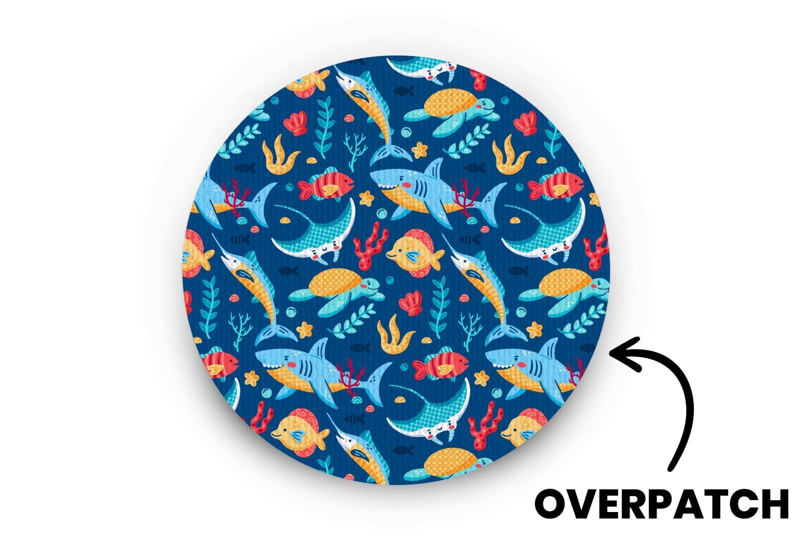 Under the Sea Patch - Overpatches for Single diabetes supplies and insulin pumps