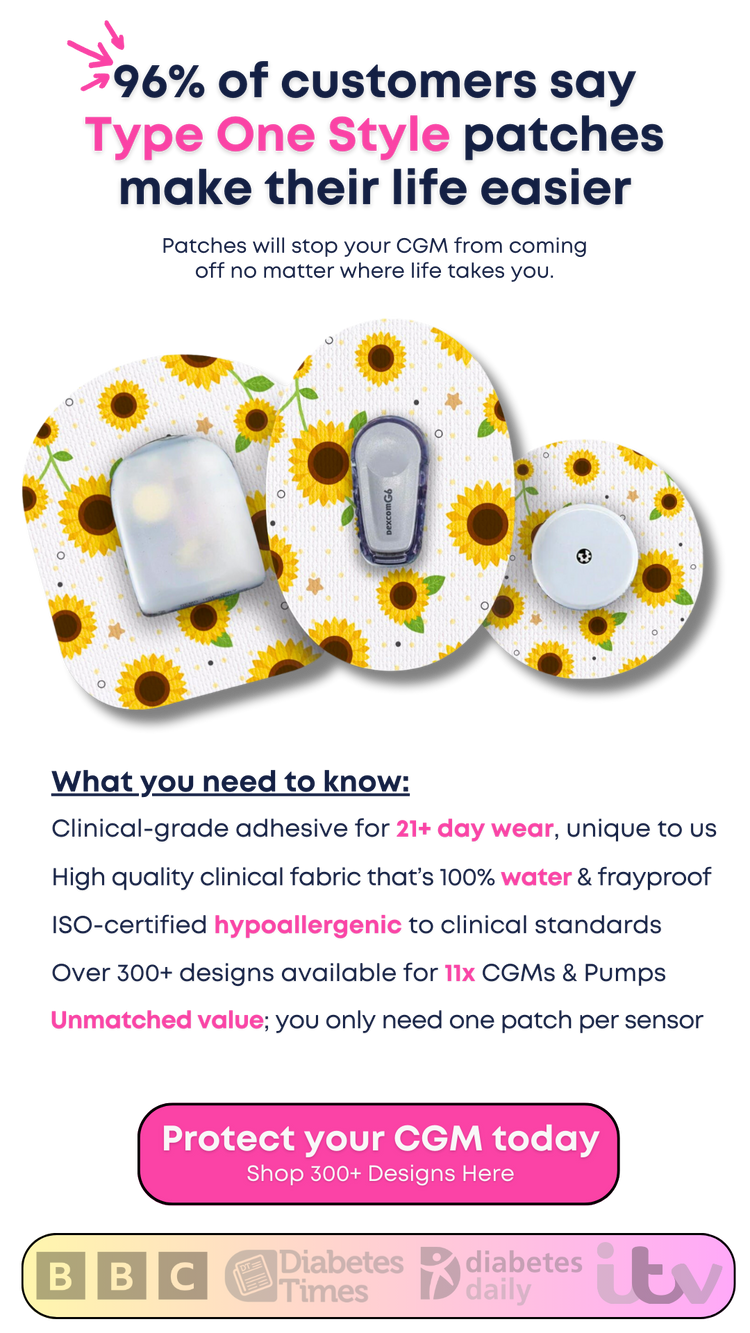 Shop Premium Diabetes Patches, Stickers & Cases – Type One Style