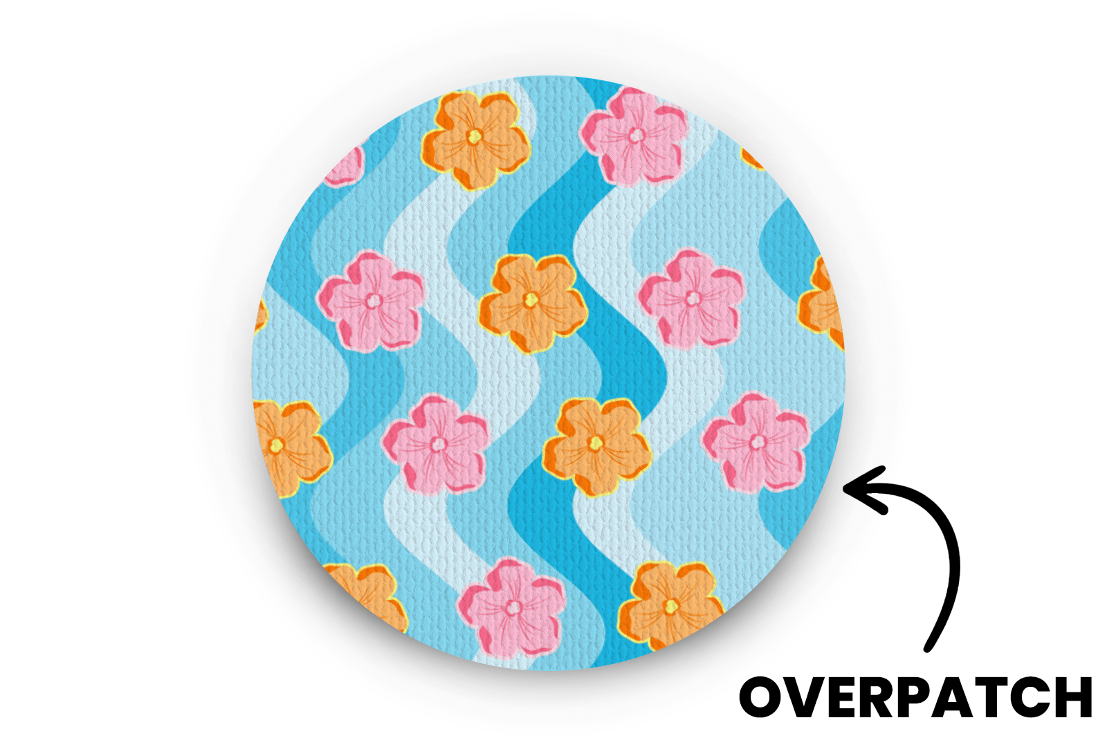 Vacation Vibes Patch for Overpatch diabetes supplies and insulin pumps