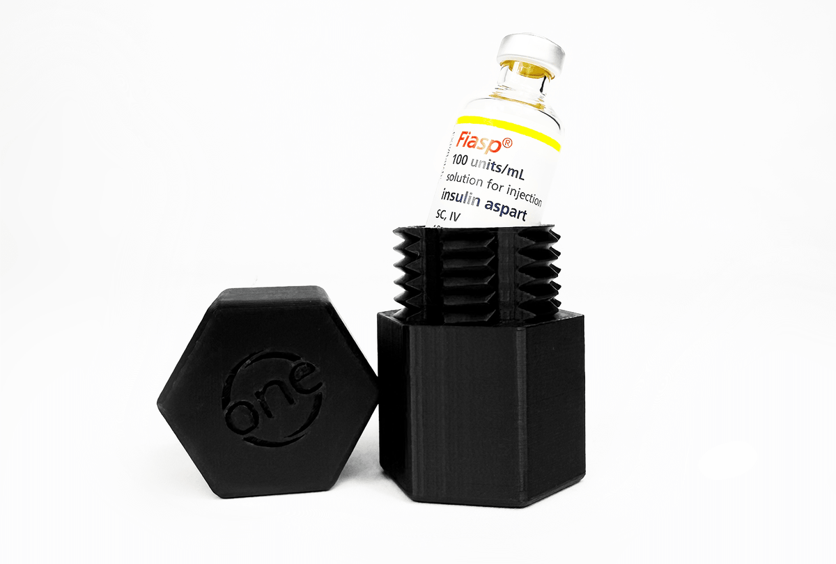Vial Protectors (10ml) - All Colours for Black diabetes supplies and insulin pumps