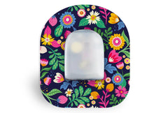 Vibrant Flowers Patch - 20 Pack for Omnipod diabetes supplies and insulin pumps