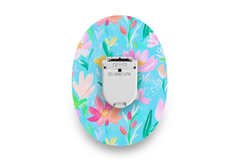Vibrant Petals Patch for Glucomen Day diabetes supplies and insulin pumps