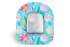 Vibrant Petals Patch - Omnipod for Single diabetes supplies and insulin pumps
