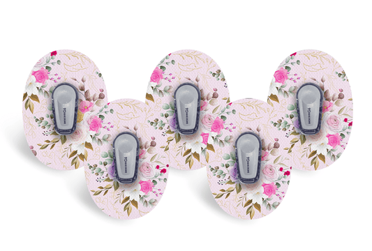 Vintage Bouquet Patch Pack for Dexcom G6 - 5 Pack diabetes supplies and insulin pumps