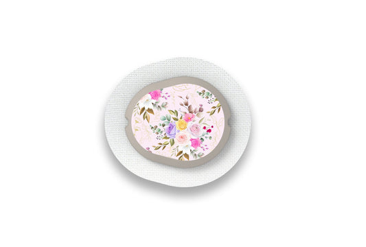 Vintage Bouquet Sticker for Novopen 4, 5, 6, or Echo diabetes supplies and insulin pumps
