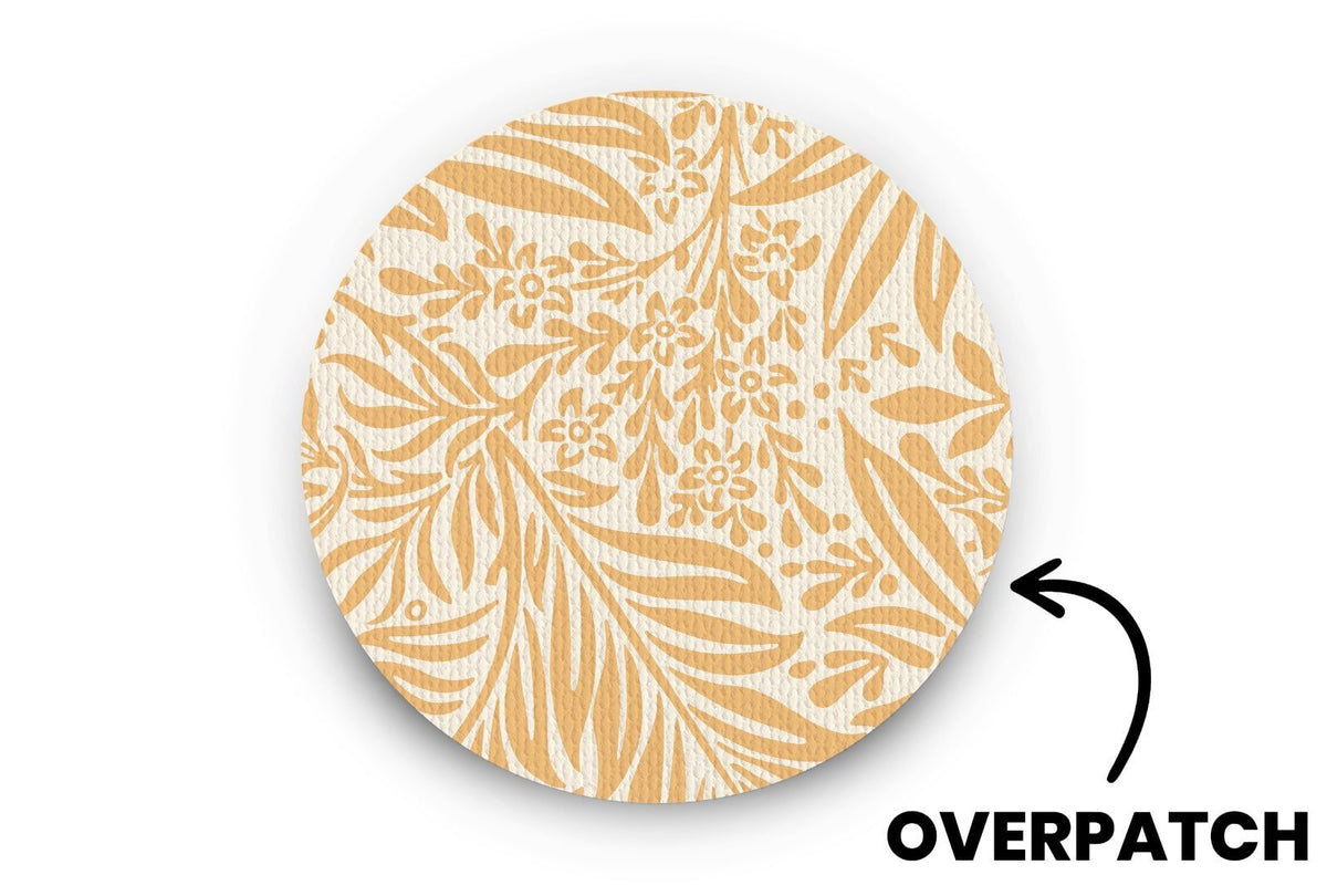 Vintage Yellow Flowers Patch - Overpatches for Single diabetes supplies and insulin pumps