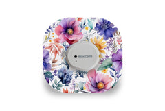 Watercolour Flowers Patch for Dexcom G7 / One+ diabetes supplies and insulin pumps