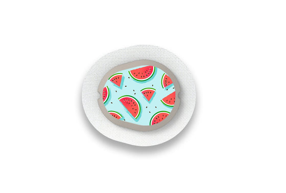 Watermelon Sticker for Dexcom G7 diabetes supplies and insulin pumps