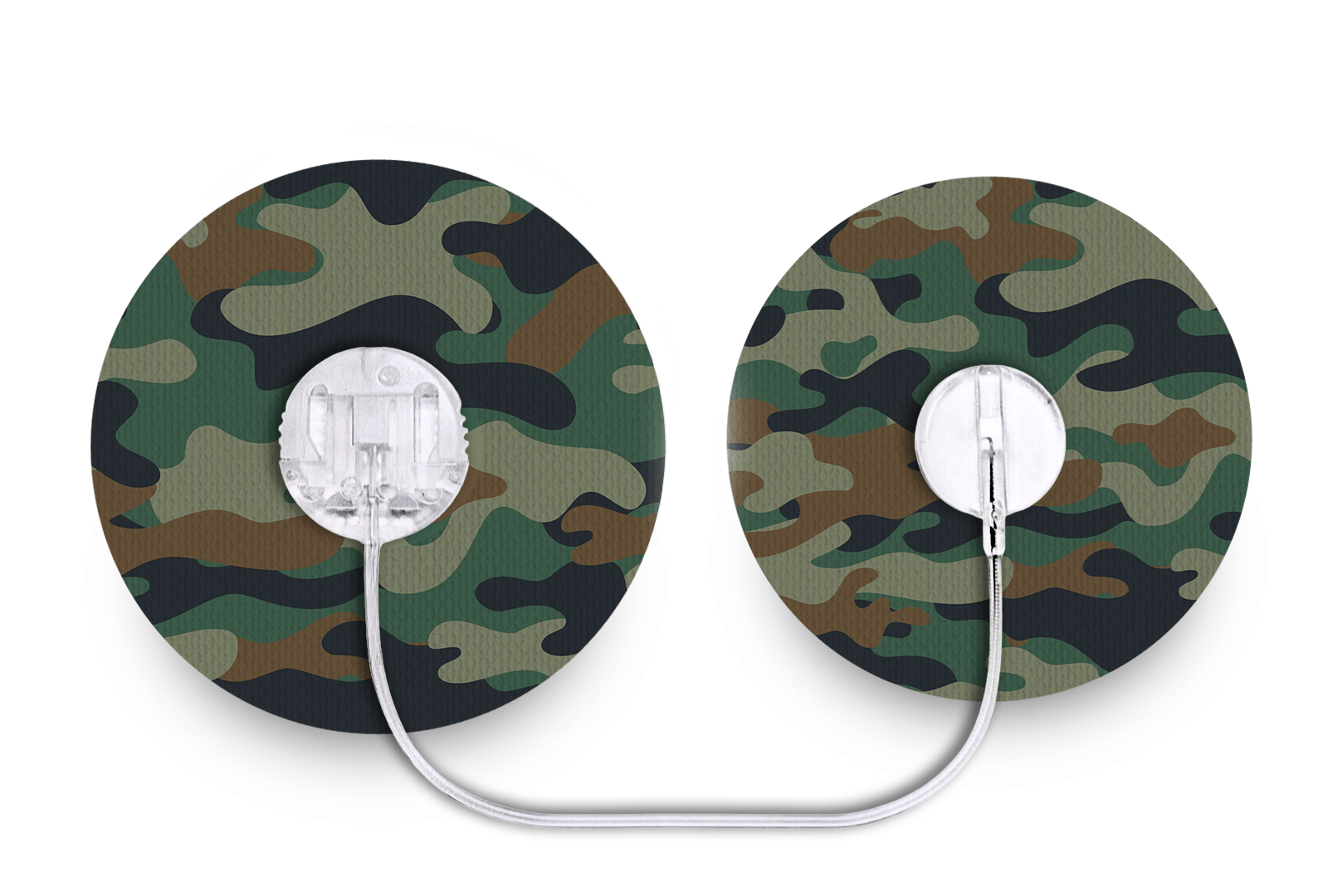 Woodland Camo Patch - Tru - Steel for Single diabetes supplies and insulin pumps