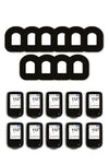 All Black Patches Matching Set for Omnipod diabetes CGMs and insulin pumps