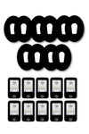 All Black Patches Matching Set for Dexcom G6 diabetes CGMs and insulin pumps
