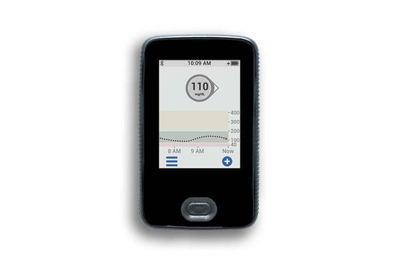 All Black Stickers for Dexcom Receiver diabetes CGMs and insulin pumps