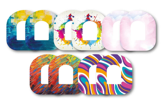 Artistic Patch Pack for Omnipod - 10 Pack diabetes CGMs and insulin pumps