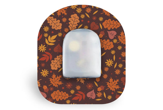 Autumn Leaves Patch for Omnipod diabetes CGMs and insulin pumps