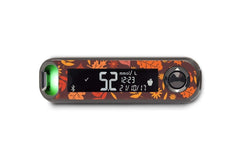 Autumn Leaves Sticker - Contour Next One for diabetes CGMs and insulin pumps